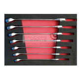 7-PIECE LARGE COMBINATION SPANNER SET COFAN 17-24 MM WITH TOOL TRAY